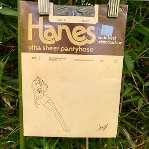 Vintage Navy Hanes Pantyhose